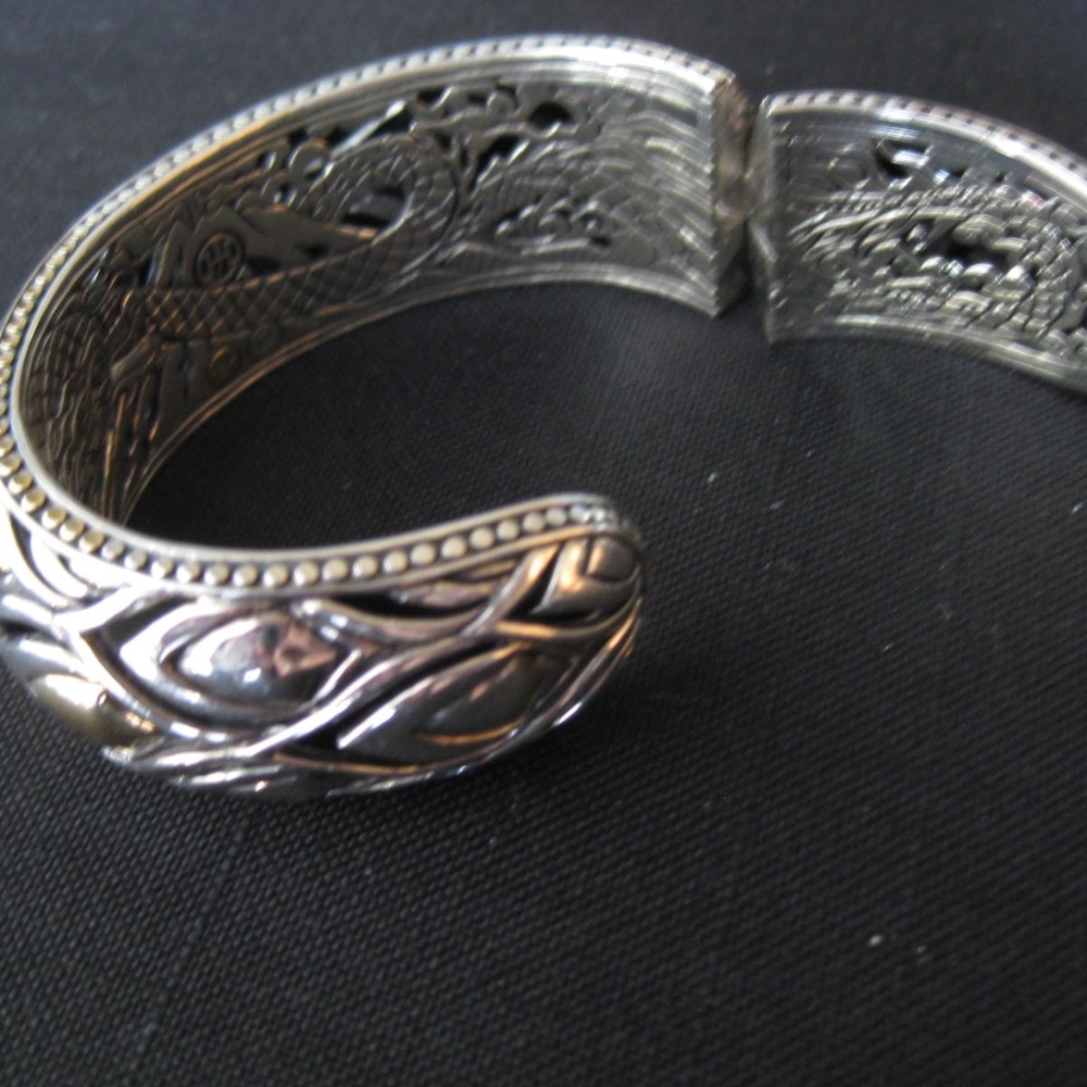 JOHN HARDY silver-gold-lacquer kick cuff bracelet - Picture 5 of 5